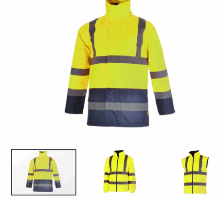 Parka Alta Visibilidade Bicolor 4 EM 1 SONG HV