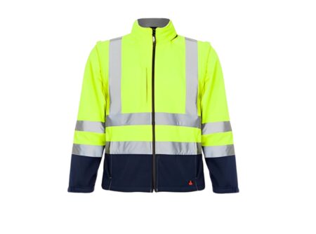 Softshell Alta visibilidade  AV Bicolor ( Mangas destacáveis)