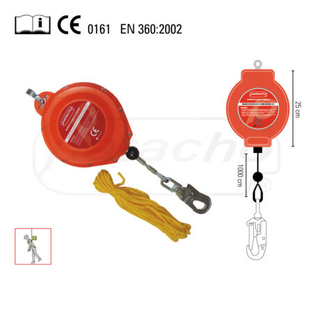 Dispositivo Retrátil Cabo de Aço Automático, LI-525, 10m