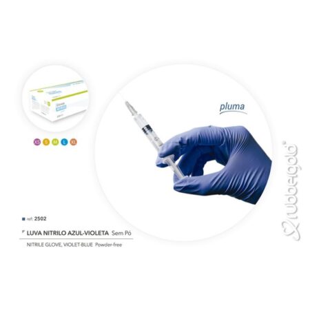 Luva de Nitrilo Azul 2502